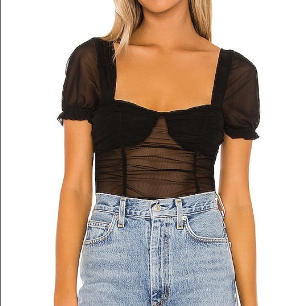 Superdown Pamela Ruched Top